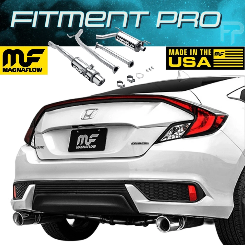 Escape trasero gato acero inoxidable serie Magnaflow Street para 06-11 Honda Civic 16687 Foto 1 de 4
