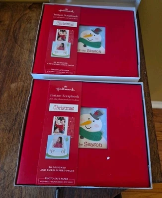 (2) Christmas Scrapbook Hallmark Tis the Season Instant Album Family Photos 6x6” - image 1 of 4