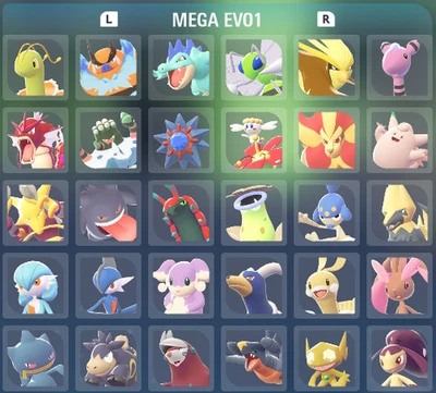 Tutti i 64 Pokémon Shiny Alpha Mega Evolution 6IV Legends ZA