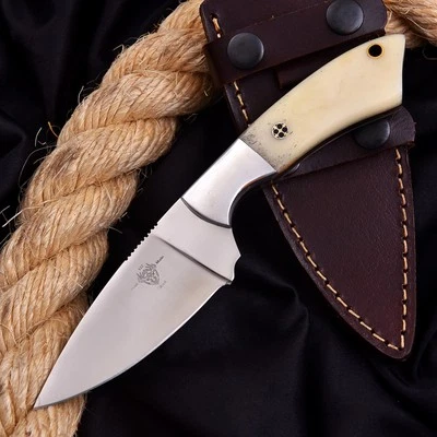 手工制作 D2 定制骆驼骨狩猎皮肤野营运动 EDC 刀带鞘 — 第 1/4 张图片