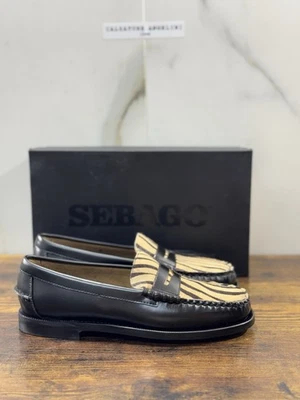 Sebago Dan Vamp Wild Nero Tiger Sebago Mocassino Donna 40 - Immagine 1 di 4