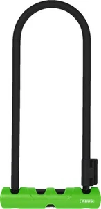 Ultra 410 U-Lock - Abus Ultra 410 U-Lock - 11 x 6", Soporte SH34, Negro/Verde - - Imagen 1 de 2