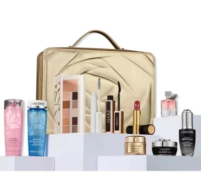 NUOVO❤$588 Lancome Holiday Beauty Box 10 pezzi iconici di set regalo trucco cura della pelle - Immagine 1 di 4