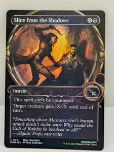 Murders at Karlov Manor - Slice From the Shadows - Borderless - Foil - MKM 301 - - Imagen 1 de 2