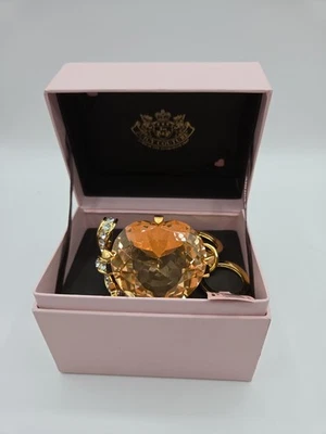 JUICY COUTURE Corazón y Arco Anillo de Compromiso Llavero Nuevo con Etiquetas con Cristales/Llavero  Foto 1 de 4