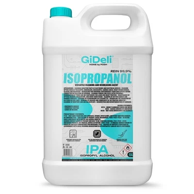 GiDeli Isopropanol 99,9% 5 Liter Reiniger Hochprozentiger Isopropylalkohol IPA R