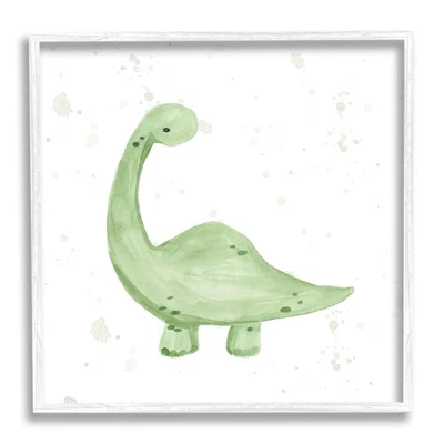 Soft Green Pastel Dinosaur Framed Giclee Art, Design by Lucille Price - Image 1 of 4