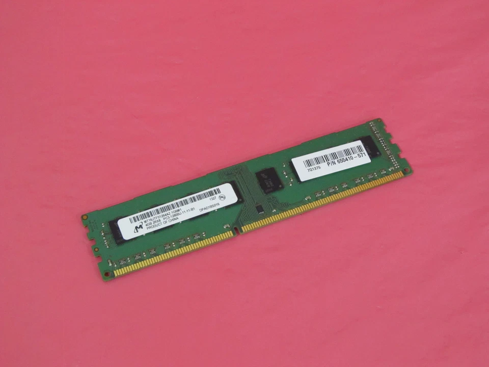 655410-571 Hewlett-Packard 4GB PC3-12800E 256MX8 CL11 DIMM - Image 1 of 1