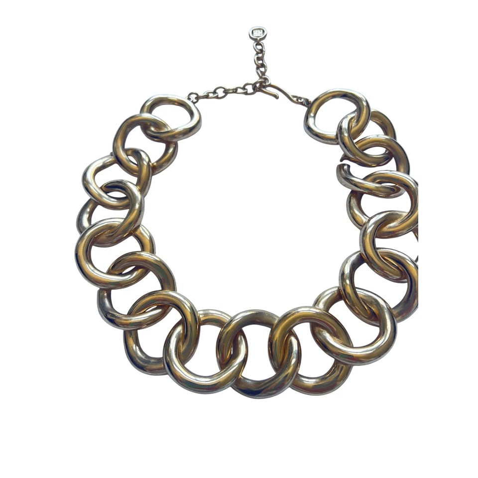 Collar de cadena de gran tamaño grueso tono dorado Givenchy Foto 1 de 4