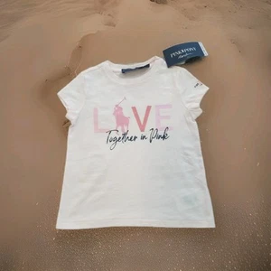 POLO GIRLS SIZE 4 PINK PONY T-SHIRT NWT! - Picture 1 of 7