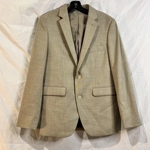 Apt 9 Herren Beige 2 Teiler Slim Fit Anzug Premier Flex Sakko 38 S Hose 30x32 - Bild 1 von 15