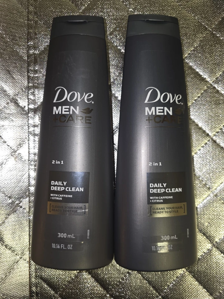Dove мужчин + уход 2 в 1 ежедневно глубокая очистка с кофеином + цитрусовые лот из 2 - Изображение 1 из 1