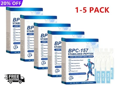 BP-C-157 Stabilizzato - Peptide Recupero Articolazioni Sollievo Liquido Orale Riparazione 7pz/scatola