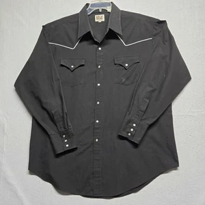 ely cattleman mens long sleeve pearl snap shirt xxl - Picture 1 of 9