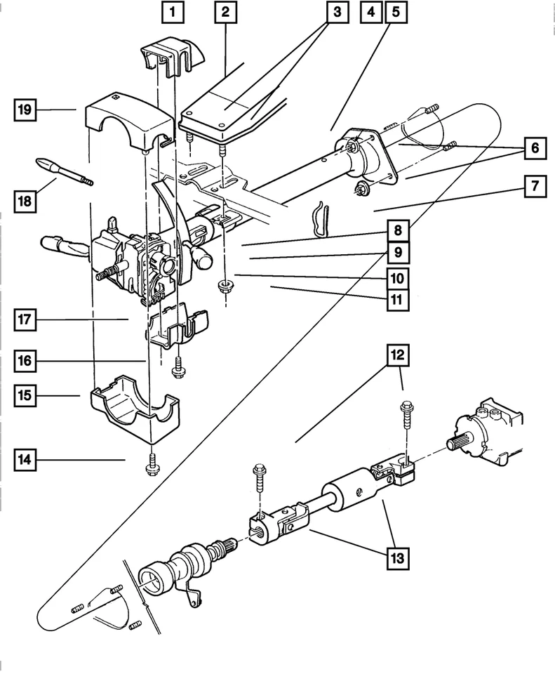 Cubierta de columna de dirección delantera inferior genuina Mopar 5CT42JX8AD Foto 1 de 1