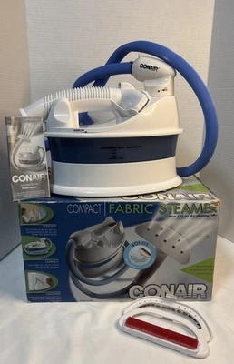 Conair 小巧型织物蒸锅 便携式,1200 瓦,GS5BK,专业蒸汽 — 第 1/4 张图片