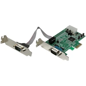 StarTech.com 2 Port Low Profile Native RS232 PCI Express Serial Card with 16550 - Afbeelding 1 van 2