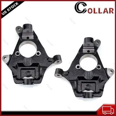 Front 2" Drop Spindle Lowering Kit  For 2007-17 GMC Yukon Sierra Chevy Silverado Foto 1 de 4