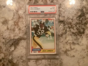 Jack Lambert 1981 Topps Football #155 PSA 8 NM-MINT Pittsburgh Steelers HOFer - Picture 1 of 4