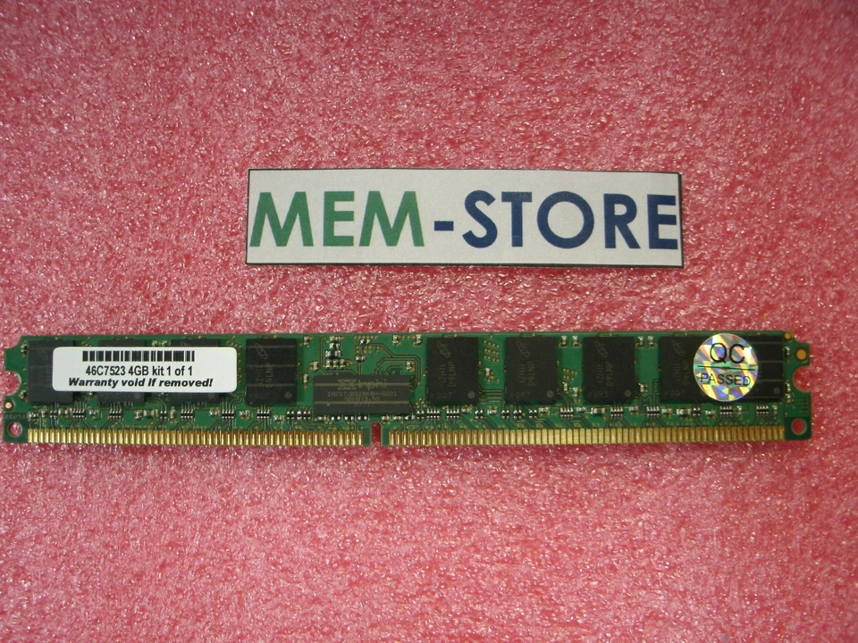 46C7521 4GB DDR2 PC2-6400 VLP Memory IBM BladeCenter LS22 7901, LS42 7902 - Image 1 of 1