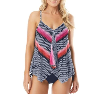 Top de natación Tankini con aros BEACH HOUSE 10 Kerry Mesh Capa Nuevo con etiquetas $80 Foto 1 de 2