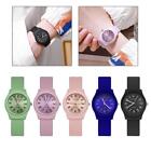 Silicone Rubber Jelly Colors Wrist Watch Rainbow Watch Boys Girls~ Kids L3Y5
