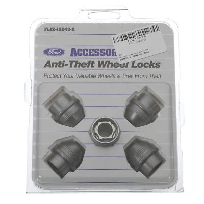 NUEVO OEM Ford 2015-2022 Aviator Antirrobo Cerraduras de Rueda Zinc FL1Z-1A043-A Foto 1 de 2