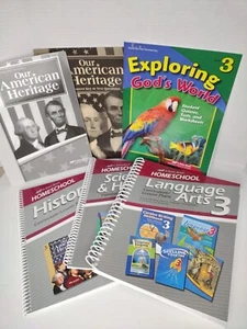 Abeka Grade 3 Language Arts & History Our American Heritage Lesson Plans 6 Books - Picture 1 of 16