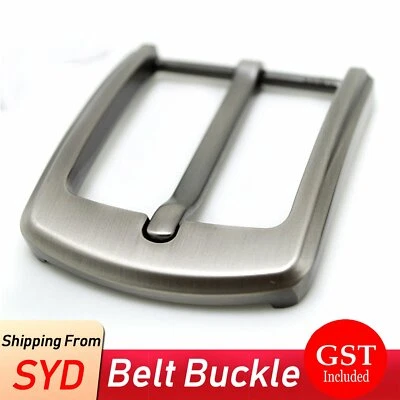 40mm Zinc Alloy Metal Pin Single Belt Buckle for Men Leather Belt Waist Strap AU - image 1 of 4