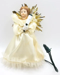 Vintage Christmas Angel Tree Topper Light Small - Picture 1 of 5