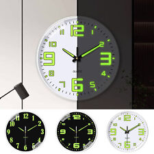 12 Inch Wall Clock Glow in The Dark Large Dial Luminous Silent Clock Home Decor 