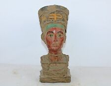 Rare Ancient Egyptian Antique Mummified Statue of Queen Nefertiti BC Egyptology