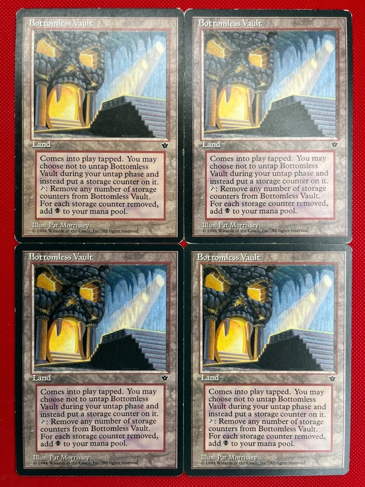 MTG 4X Bottomless Vault X4 Fallen Empires Magic - LP/PL - Image 1 of 1