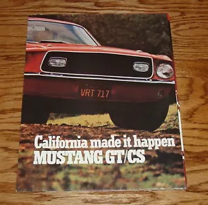 1968 Ford Mustang California Special Sales Brochure 68 GT/CS - Picture 1 of 1