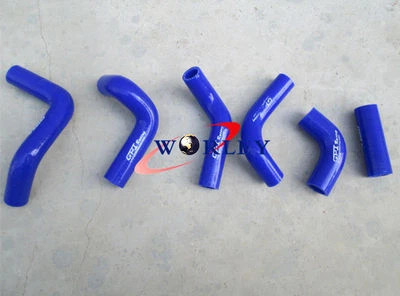 Manguera de radiador de silicona para 2002-2011 03 04 Husqvarna HVA TE TC 400 450 510 AZUL Foto 1 de 4