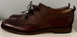 Authentic Gucci Oxford wingtip hard bottom dress shoes Made In Italy 10 - Picture 1 of 8