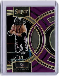 Bret "Hit Man" Hart 2024 Panini Select WWE Purple Prizm #163 Legends #37/99 - Picture 1 of 2