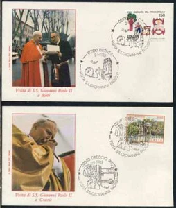 PAPE JEAN-PAUL II /LOT D'ENVELOPPES ILLUSTREES & CARTES / 3 IMAGES - Photo 1/3