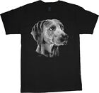 Weimaraner T-shirt Dog Breed Face Portrait Tee Men's Dog Person Gift