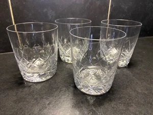 set 4 whisky crystal cut Glasses - Picture 1 of 5