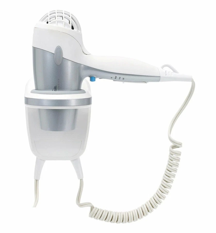 Used Sunbeam 1500 Watt Wall Mount Hair Dryer, White - Image 1 of 1
