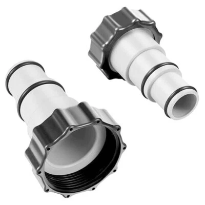 2 x INTEX Adapter A Pumpe Schlauch Swimming Pool 32mm 38mm x 2 Zoll Innengewinde - Bild 1 von 4