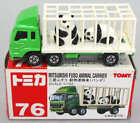 1/102 Mitsubishi Fuso Animal Tract Panda (Green x White/Red Box) "TOMICA No.76"