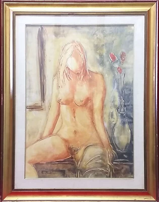 Opera  olio su tela di  R. Pandolfi   misura immagine 50 X 70 esterna 90 X 73 - Immagine 1 di 4