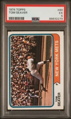 Topps Tom Seaver #80 1974 PSA 5 Foto 1 de 2