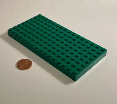 Lego Placa Base 8 x 16x 1 Superficie Verde Brillante Construcción CASA DE LA CIUDAD TIENDA Foto 1 de 3