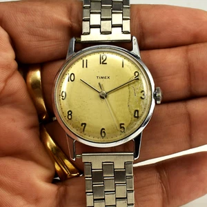 Vintage 1961 Timex Mercury Men Watch Serviced New Crown New Bracelet Keeps Time - Picture 1 of 6