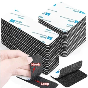 10Pcs Self Adhesive Hook & Loop Tape Fastener - Picture 1 of 10
