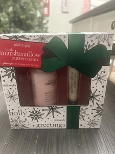 Juego de regalo crema de mantequilla malvavisco rosa COTY Philosophy brillo labial difícil de encontrar - Imagen 1 de 5