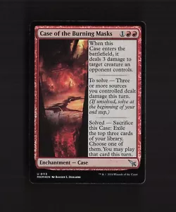Tarjeta Case of the Burning Masks 0113 Murders at Karlov Manor FOIL poco común Magic The Gathering - Imagen 1 de 5